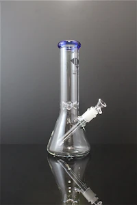 THE MIGHTY QUINN - #30 Diamond Glass Bong with color mouthpiece