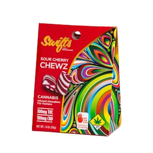 Swifts - Swifts | 1:1 Sour Cherry | Chewz | 100mg THC : 100mg CBD