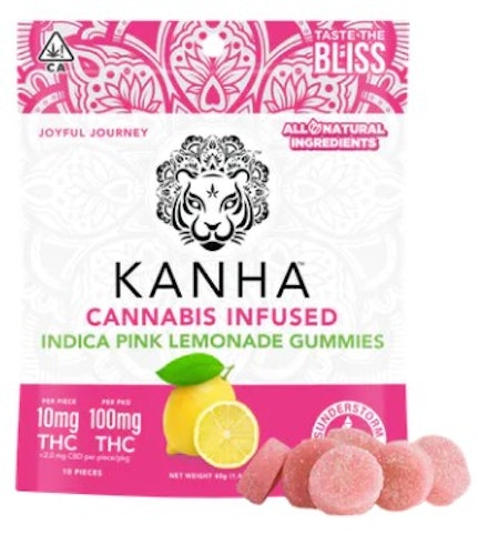 Kanha - Pink Lemonade Gummies 100mg