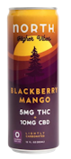 North Higher Vibes 5mg - Blackberry Mango - 12oz
