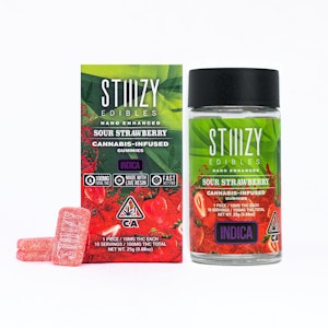 STIIIZY - Sour Strawberry 100mg Gummies - STIIIZY
