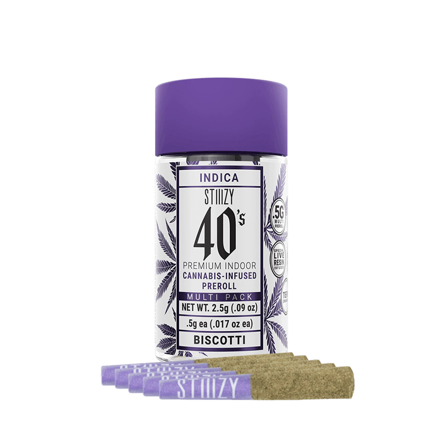 STIIIZY - Stiiizy Biscotti 40's Pre-Roll Multipack 2.5g Main Image