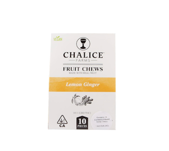Calm Lemon Ginger 500mg Chew 10:1 CBD:THC 10pk - Chalice