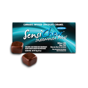 Sensi Chew - Insomnia Plus Chocolate Caramels - 90mg (CBD) - Sensi Chew