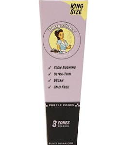 BLAZY SUSAN - King Size Purple Pre Rolled Cones - 3pk | Blazy Susan