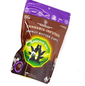 Emerald Sky, Indica Peanut Butter Cups 10PK, 100MG Edible - Online Menu