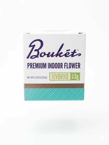 BOUKET - PineApple Kush -Hybrid- 28.1% THC | 3.5g Large Bud Indoor Grown (Flower) | Bouket - CC4 Back 