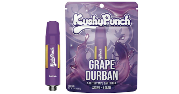 KUSHY PUNCH - Kushy Punch - Grape Durban Cartridge - 1g