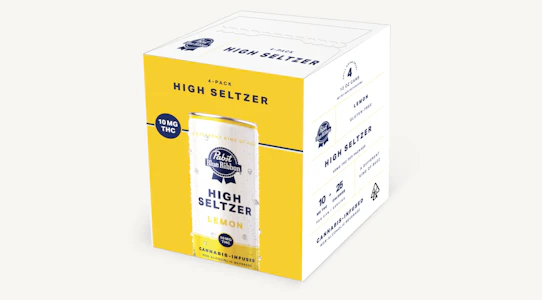 Pabst - Pabst Blue Ribbon - Lemon - 10mg 4pk Infused High Seltzer (Non-Alcoholic)