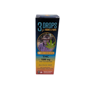 Rev 222 - 3 Drops for Moms & Pops | Tincture 1000mg THC