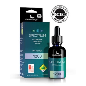 Fairwinds - Fairwinds | Spectrum PM Formula | Tincture | DOH | 1200mg
