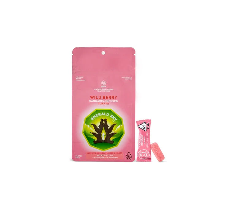 Emerald Sky - Emerald Sky Wild Berry Indica Gummies 100mg Main Image
