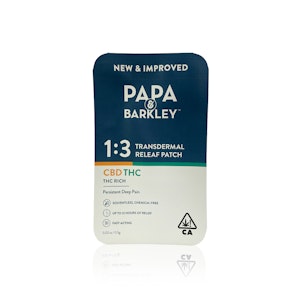 PAPA & BARKLEY - PAPA & BARKLEY - Topical - THC Rich - 1:3 - Patch