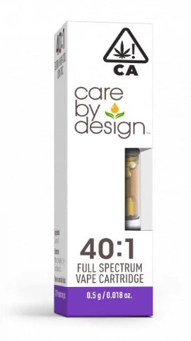 Care By Design - [Care by Design] CBD Cartridge - .5g - 40:1 Main Image