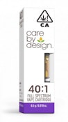 [Care by Design] CBD Cartridge - .5g - 40:1