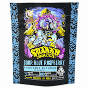 Sour Blue Raspberry 100mg 10 Pack Gummies - Shaman Extracts