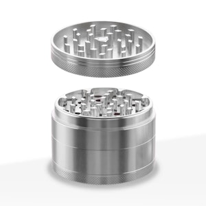 Biohazard - BIO | 4PC Aluminum Silver - Hemp Grinder