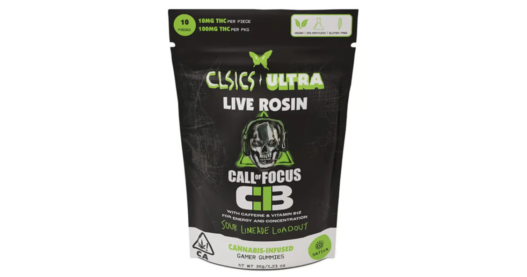 CLSICS - CLSICS - Sour Limeade Loadout Sativa Rosin Gummies - 100mg Main Image