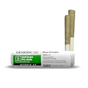 Generic AF | Pre Roll | Blue Dream | 2.5g 5pk