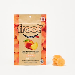 FROOT - Froot Gummies 10pk CBD:THC 1:1 Peach 100mg