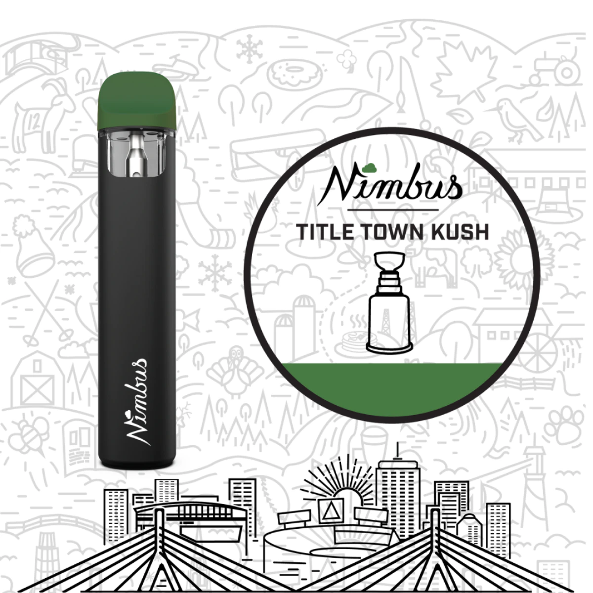 NIMBUS CANNABIS CO - Title Town Kush | 0.5g Disposable | TAX INCLUDED Main Image
