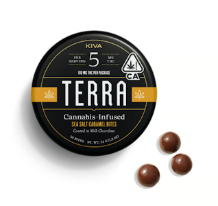 KIVA - Milk Chocolate Sea Salt Caramel Terra Bites 20pk - 100mg