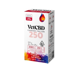 VET CBD - VET CBD: EXTRA STRENGTH 250MG:25MG (CBD:THC) 2OZ TINCTURE