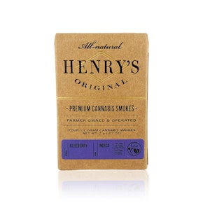 HENRY'S ORIGINAL - Preroll - Blueberry - 4-Pack - 2G