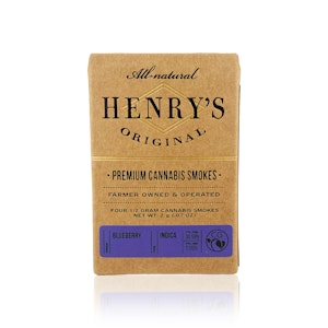 HENRY'S - HENRY'S ORIGINAL - Preroll - Blueberry - 4-Pack - 2G