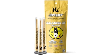 West Coast Cure - Balanced AF Jefferey Infused Pre-Rolls - 3ct
