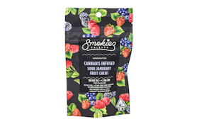 100mg THC Sour Jamberry Fruit Chews (10mg - 10 pack) - Smokiez 