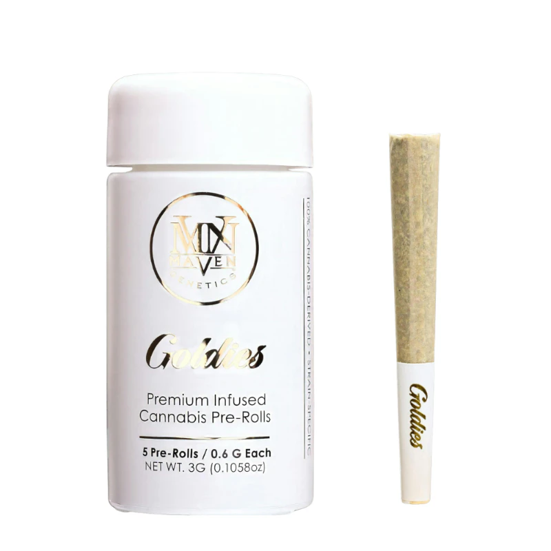 Maven - 3g Orange Sapphire Infused "Goldies" Pre-Roll Pack (.6g - 5 pack) - Maven Main Image