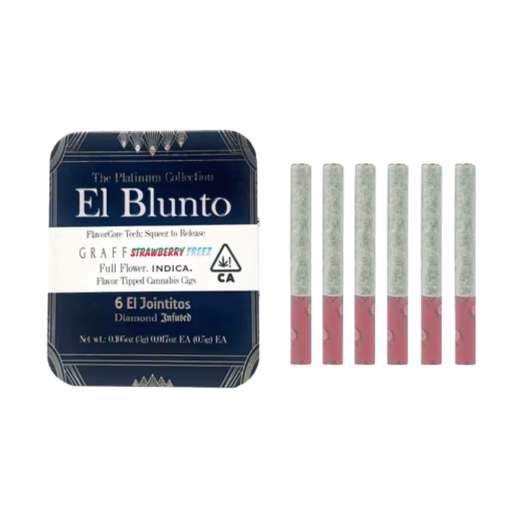 3g Graff Strawberry Freez Diamond Infused FlavorCore Pre-Roll Pack (.5g - 6 pack) - El Blunto picture