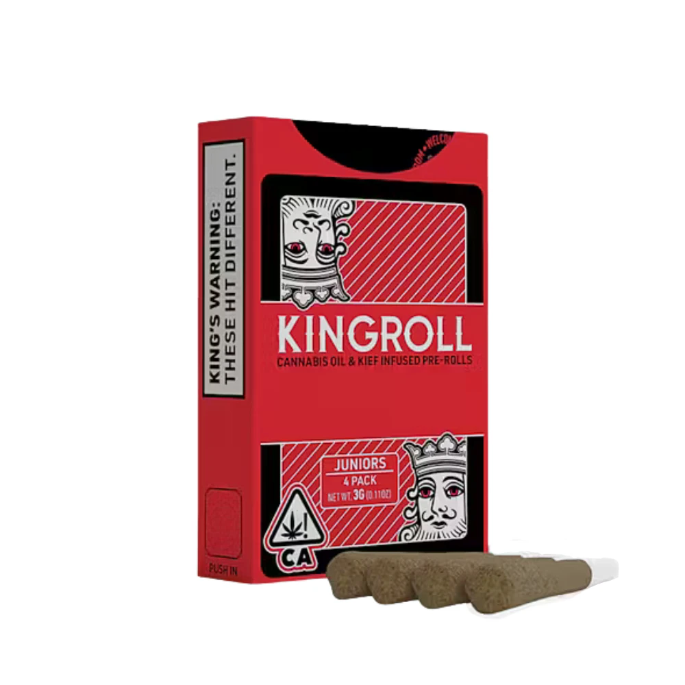 KINGPEN - 3g Trainwreck x Pineapple Express Infused Pre-Roll Pack (.75g - 4 pack) - Kingroll Main Image