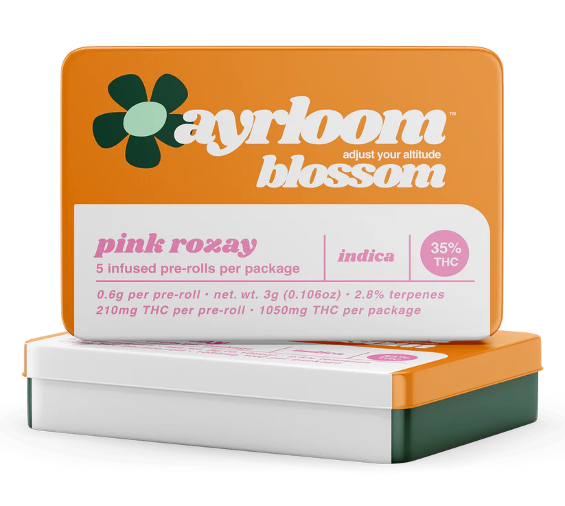 Pink Rozay -Indica- 0.6g - 5pk (Pre-Roll)   |   Ayrloom   -n5