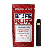 Buff Puff - 3 Headed Dragon - AIO Resin Vape - .5g