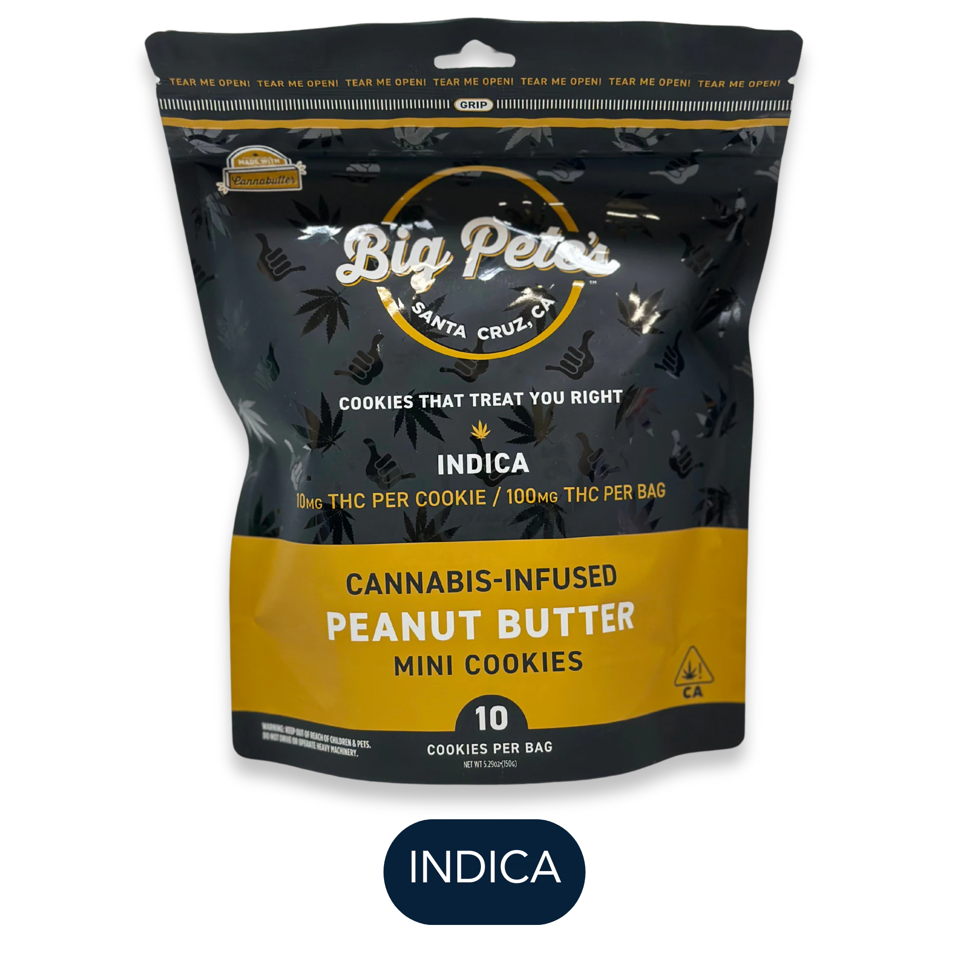 Big Pete's Treats - Big Pete's - Peanut Butter Indica - 10pk - 100mg Main Image