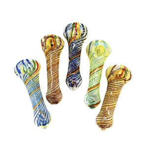 LA King - 4.5" Sliver Fume Hand Pipe