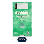 Buddies - Live Resin - Gelato Cake - Vape Cart - 1.0g