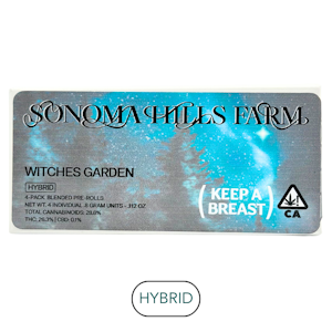 SONOMA HILLS FARM - Sonoma Hills Farm - Witches Garden Blend - Preroll Pack - 3.2g