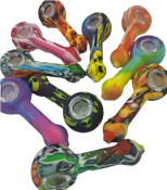 4" Silicone Pipe Assorted Colors - Luvbuds - Hand Pipe