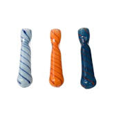 4" Swirled Frit Chillum | Various Colors
