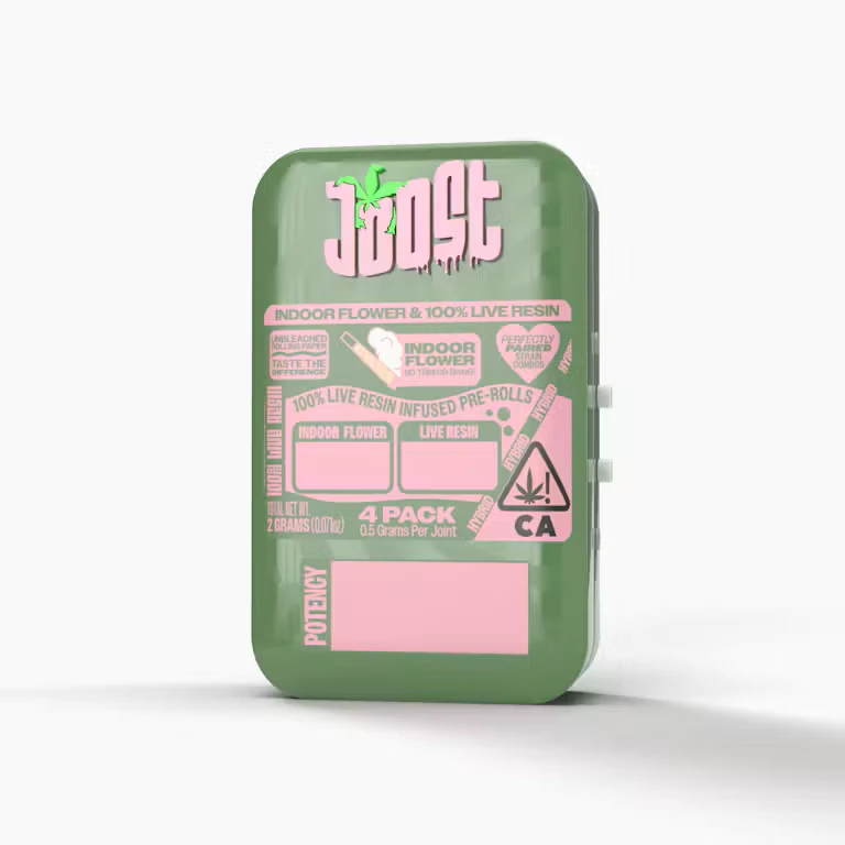 Joost - 0.5g 4-Pack Chem OG x Mint Pie Gas / Infused Live Resin Pre-Rolls / Joost Main Image
