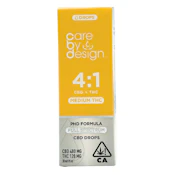 Care By Design - 4:1 CBD/THC Full Spectrum Drops - Tincture - 30ml