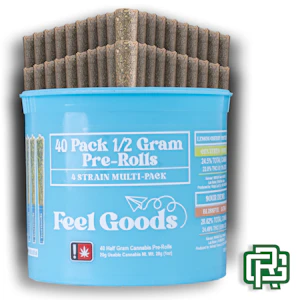 FEEL GOODS - Kisser Button, Breathwork Orange, 8 Inch Bagel, and Lemonade Dream Pre-Rolls | 0.5g 40pk