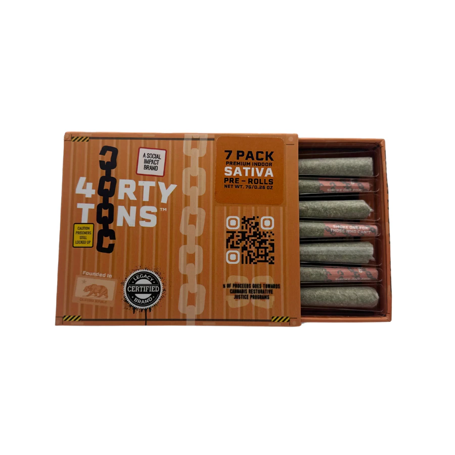 40 Tons - 40 Tons | 7 Pack Prerolls | Sativa | 7Grams Main Image