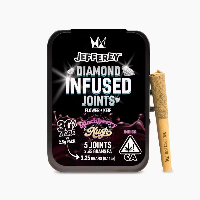 West Coast Cure - [West Coast Cure] Jeffery Infused 5 Pack - 3.25g - Blackberry Kush (I) Main Image