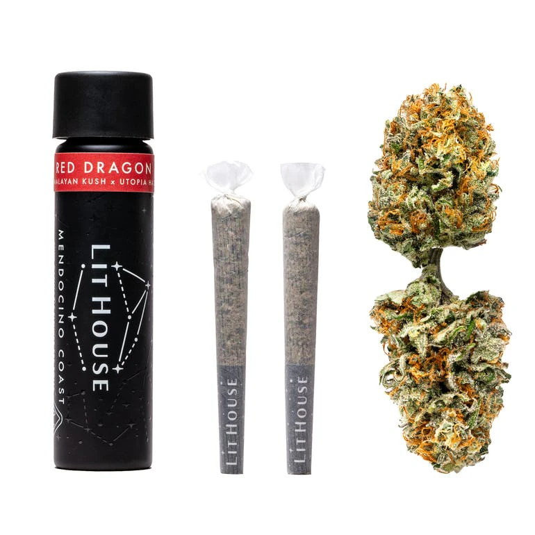 LIT HOUSE - Red Dragon Preroll Pack (1g) Main Image