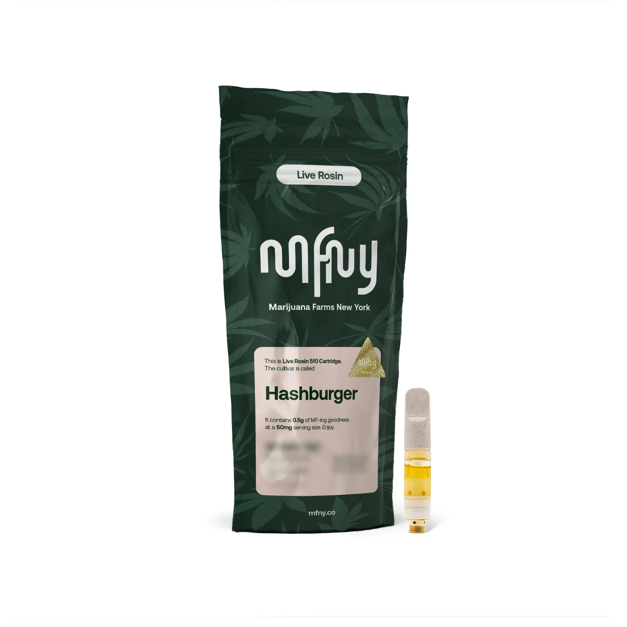 MFNY - MFNY - Hash Burger Live Resin 510 Vape Cartridge (1g) Main Image