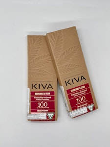 Kiva - White Raspberry Cream - 100mg